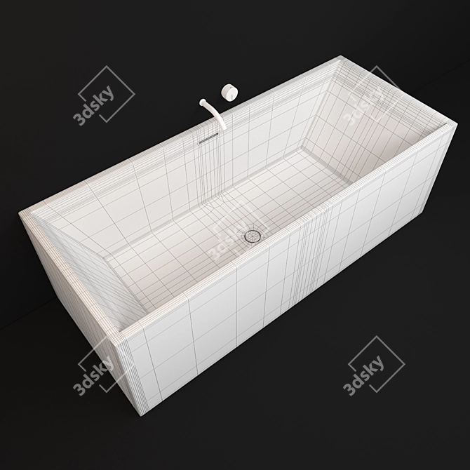 Corian Nic Vasca Pool 170x70x57h 3D model image 4