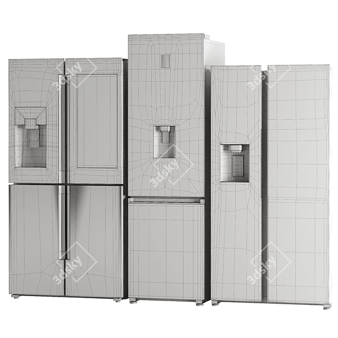 Samsung Tri-Fridge Combo Pack 3D model image 6