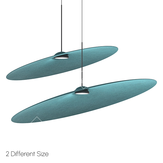 Eco-Friendly Acustica LED Pendant Lamp 3D model image 5