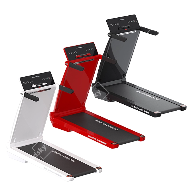 Foldable Smart Treadmill, 3 Colors 3D model image 5