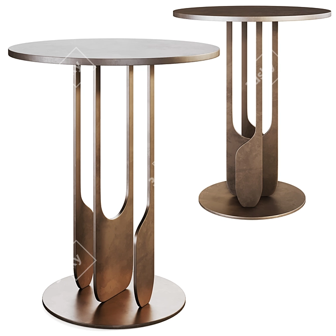 River Side Table: Modern Design 3D model image 1