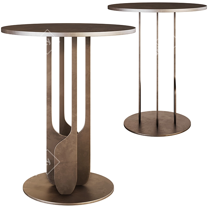 River Side Table: Modern Design 3D model image 2