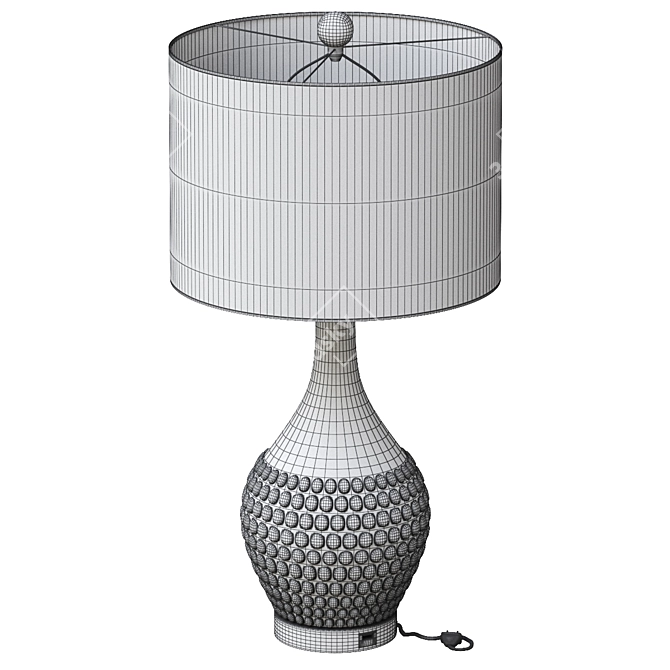 Modern Asher Table Lamps Set 3D model image 5