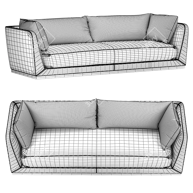 Ulivi Salotti DORIAN Sofa 3D Model 3D model image 4