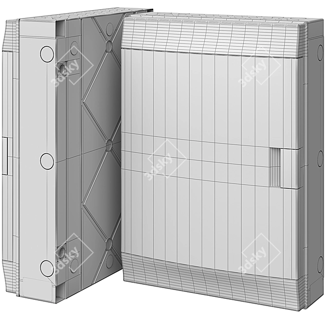 Electric Panel 3D Model Render 3D model image 5