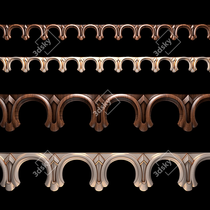 CNC Wood Cutting Design File 3D model image 1