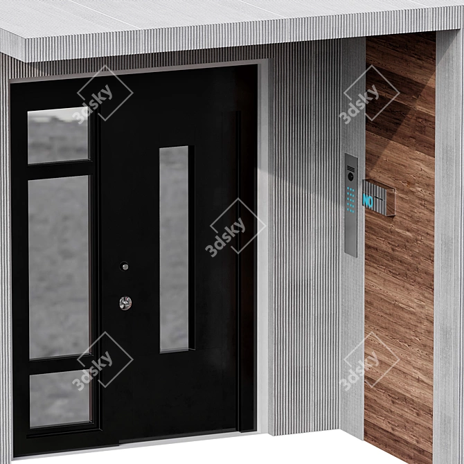 Contemporary Entryway Kit - No1 3D model image 2