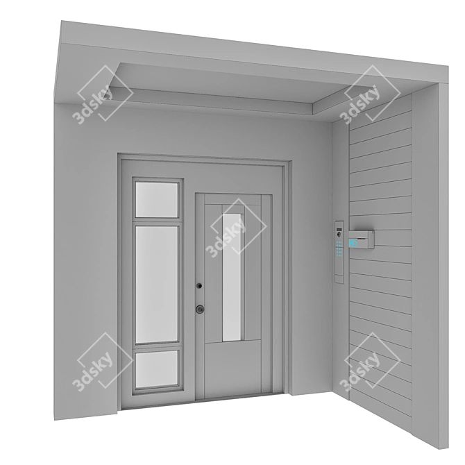 Contemporary Entryway Kit - No1 3D model image 5