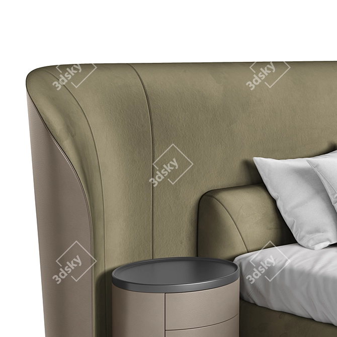 Luxury Vida Deluxe Bed 3D model image 5