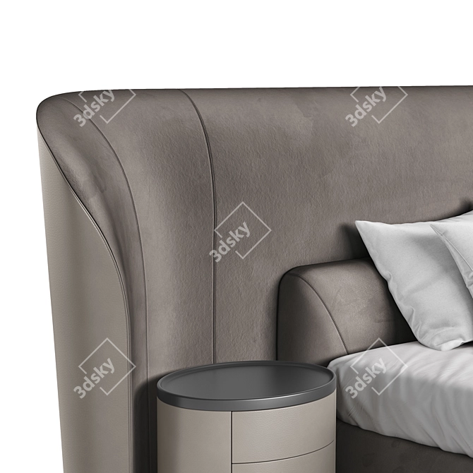 Luxury Vida Deluxe Bed 3D model image 6