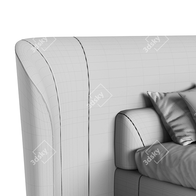 Luxury Vida Deluxe Bed 3D model image 14