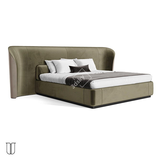 Luxury Vida Deluxe Bed 3D model image 15