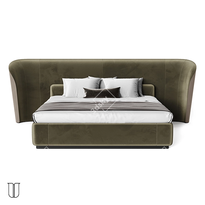 Luxury Vida Deluxe Bed 3D model image 17