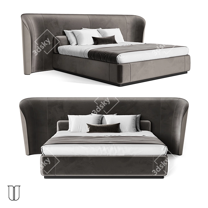 Luxury Vida Deluxe Bed 3D model image 18