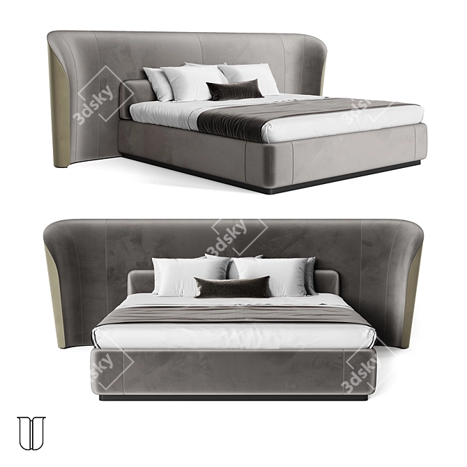 Luxury Vida Deluxe Bed 3D model image 19