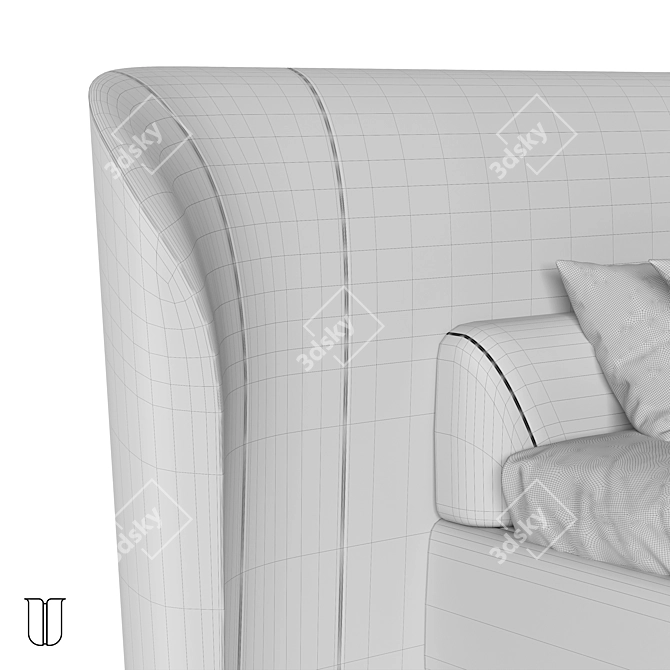 Luxury Vida Deluxe Bed 3D model image 20