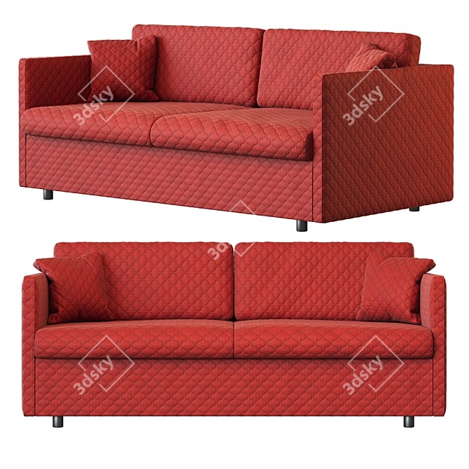 Convertible Sectional Sofa Bed by BODEMA 3D model image 1