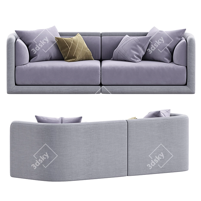 Fendi Casa Conrad Sofa 2015 3D model image 2