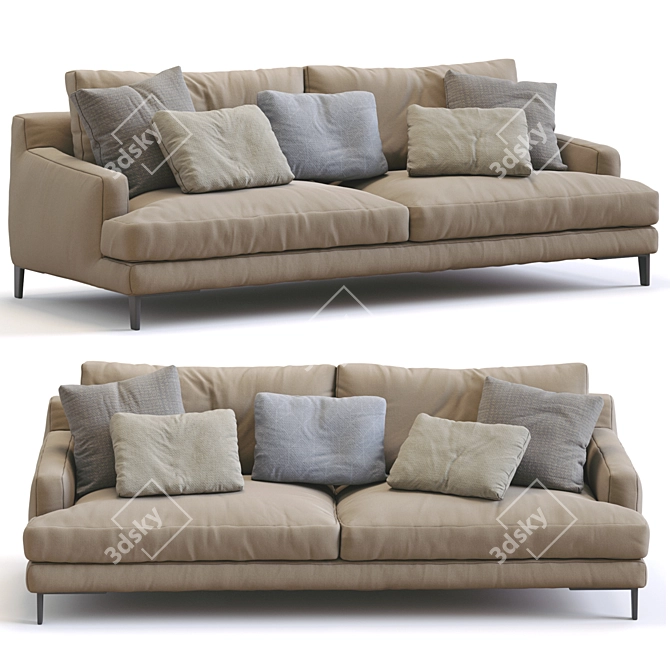 Modern Bellport Sofa 3D Model 3D model image 1