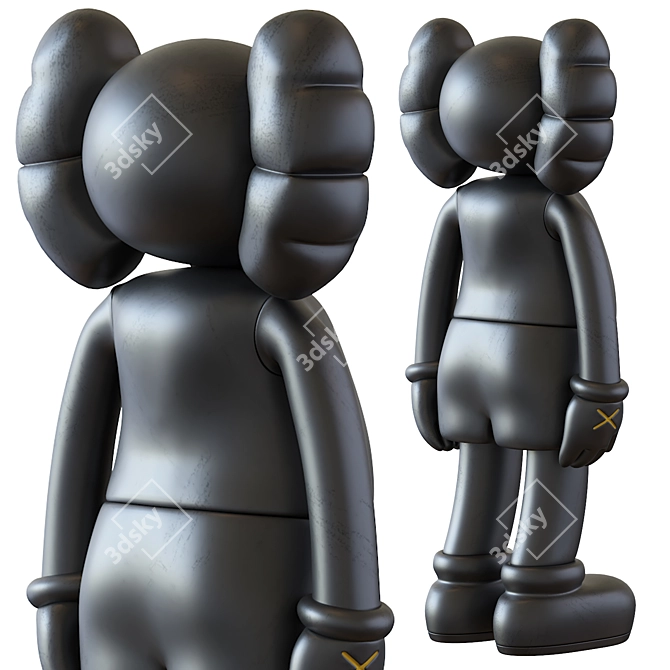 Contemporary Kaws Art Sculpture 2013 3D model image 3