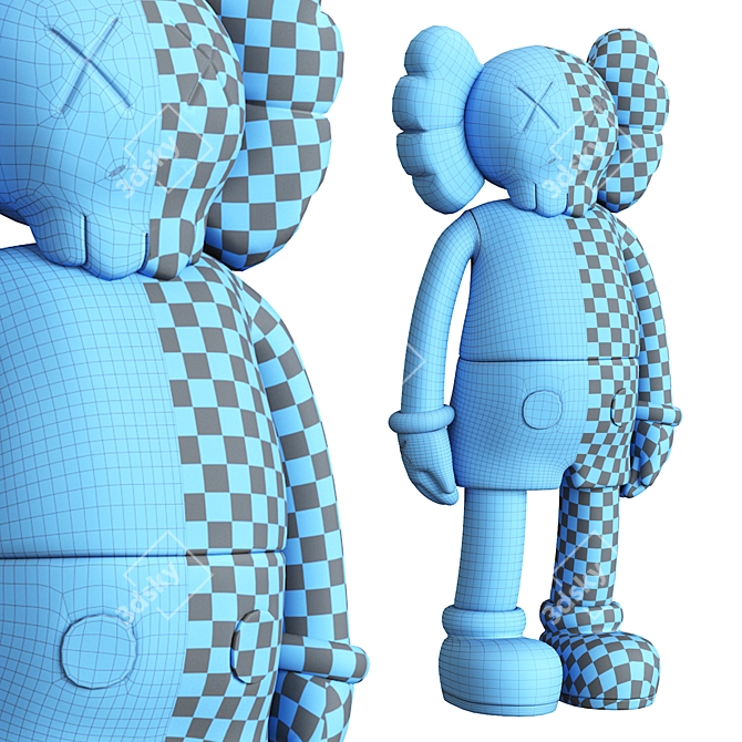 Contemporary Kaws Art Sculpture 2013 3D model image 7