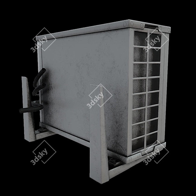 Animated PBR Air Conditioning Model 3D model image 3