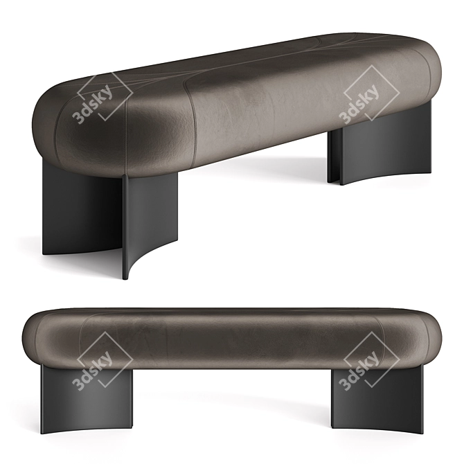 Velvet Bench Balance 3D model image 11