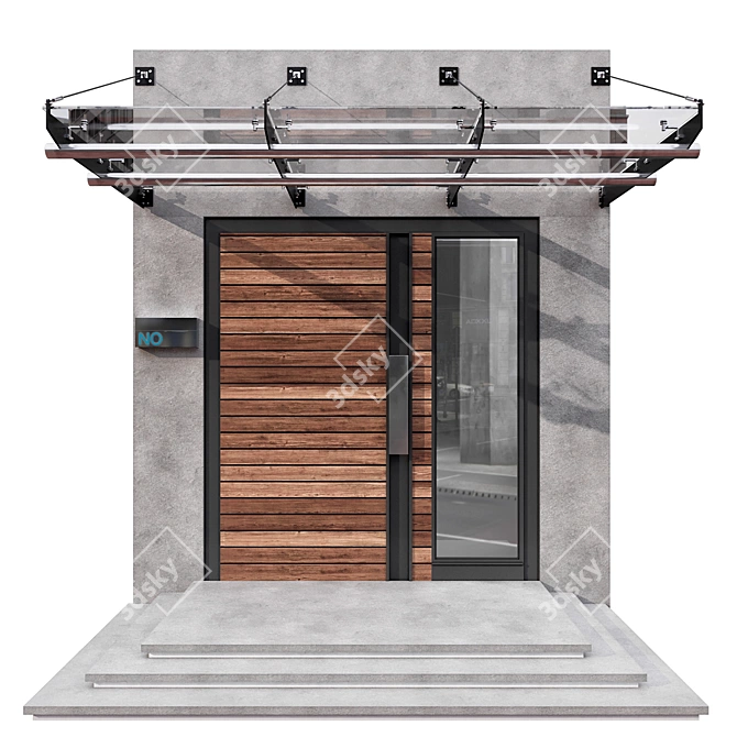 Contemporary Entrance Design Set 3D model image 2