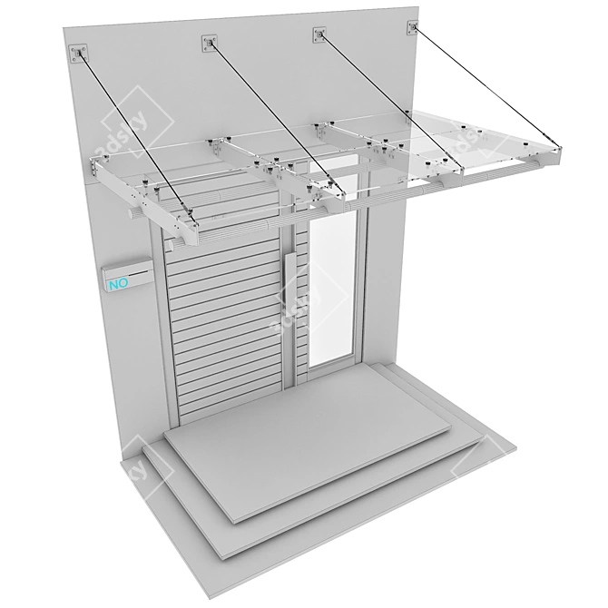 Contemporary Entrance Design Set 3D model image 6