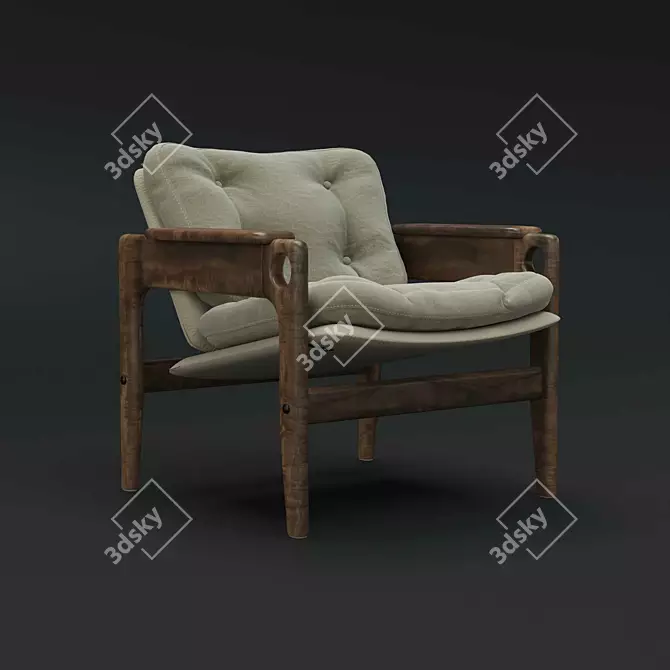 Renata Chair 2017 Sergio Rodrigues 3D model image 1