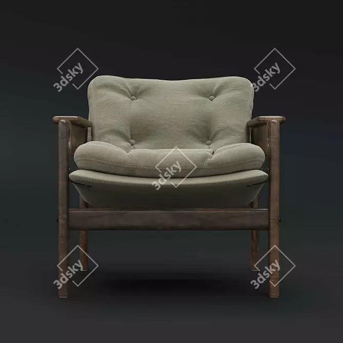 Renata Chair 2017 Sergio Rodrigues 3D model image 2