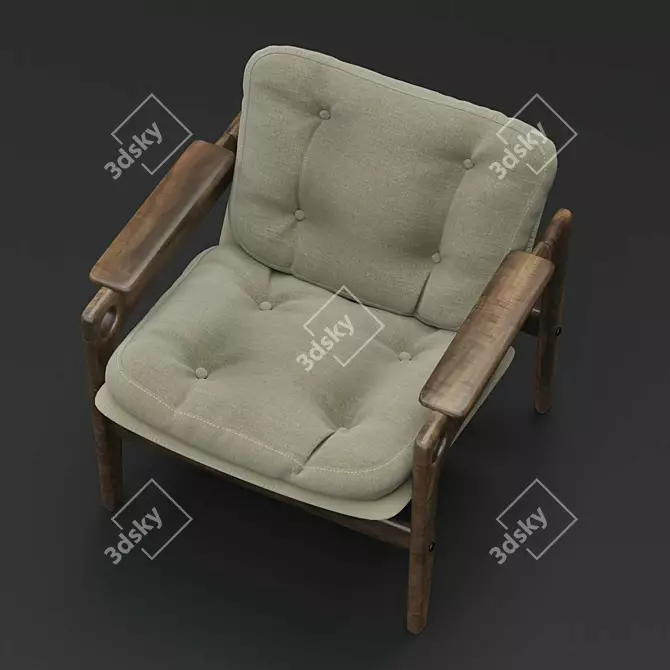 Renata Chair 2017 Sergio Rodrigues 3D model image 4