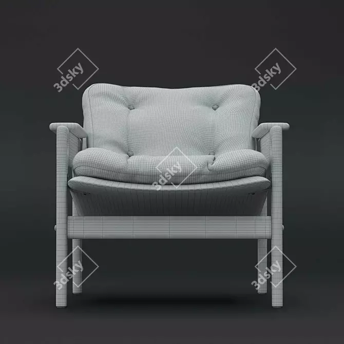 Renata Chair 2017 Sergio Rodrigues 3D model image 6