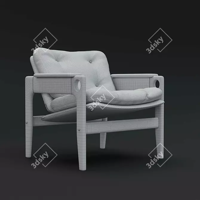 Renata Chair 2017 Sergio Rodrigues 3D model image 7