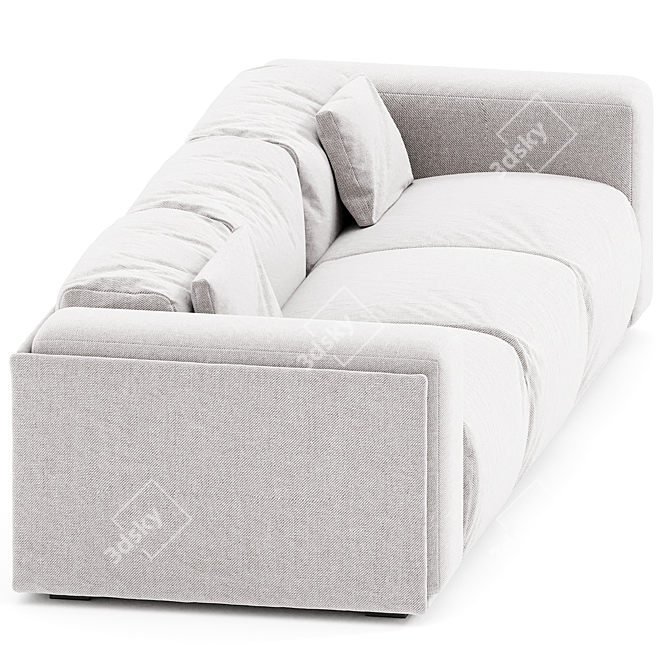  Coastal Chic Sand Sofa 3D model image 2