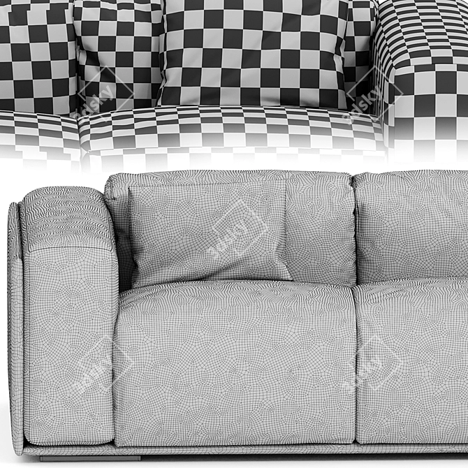  Coastal Chic Sand Sofa 3D model image 4