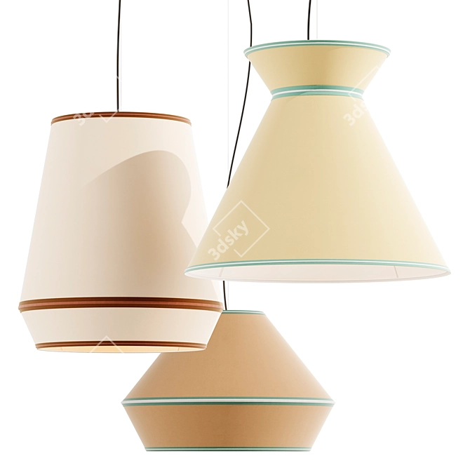 Easy Rooftop Pendant Light 3D model image 2