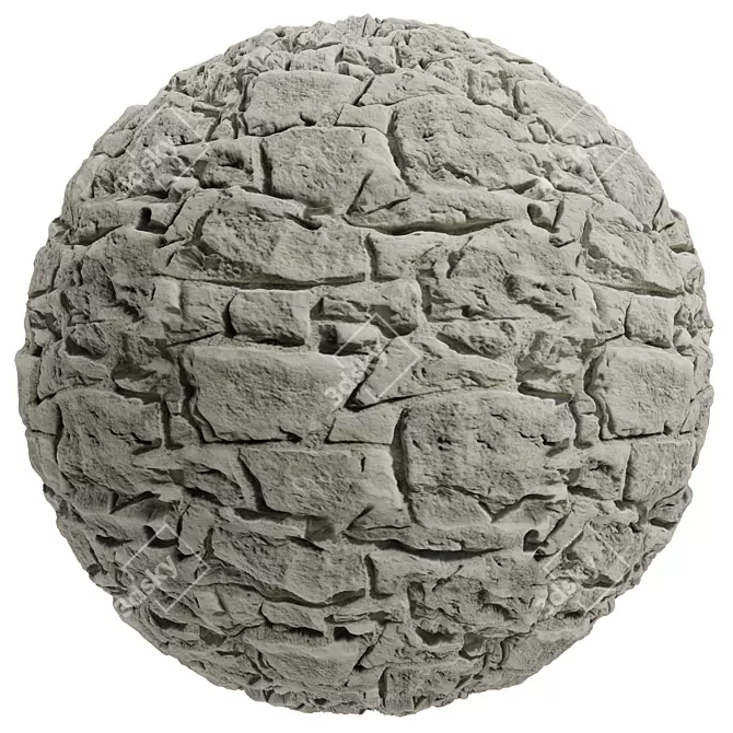 MADERA Stone Texture Set, 3 Types 3D model image 2