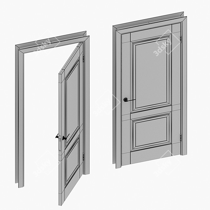 Bafa Diva 1 Interior Door 3D model image 5