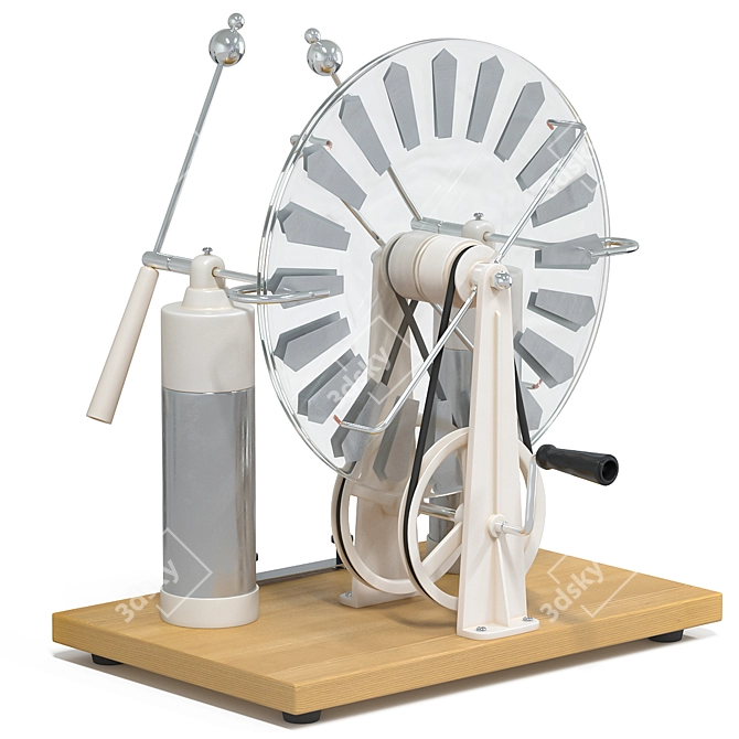 High-Voltage Electrostatic Experiment Apparatus 3D model image 1