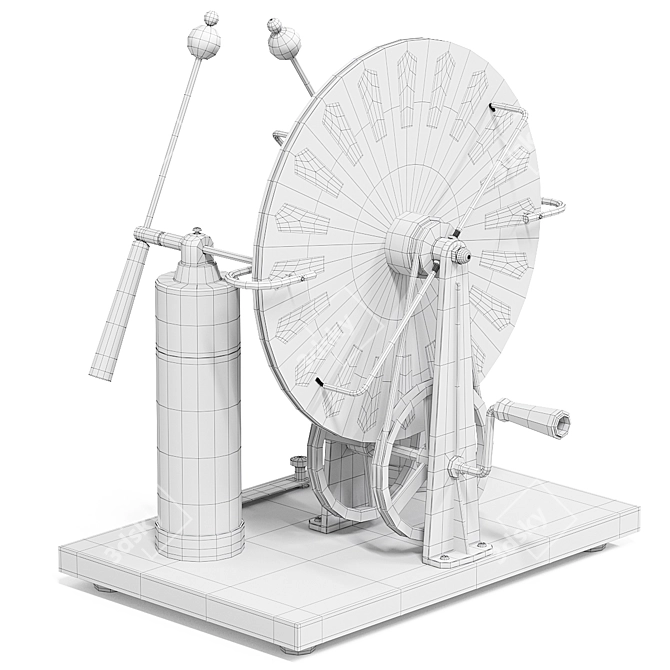 High-Voltage Electrostatic Experiment Apparatus 3D model image 3