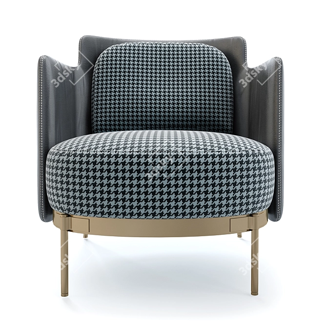 Modern Tape Armchair by Minotti 3D model image 2