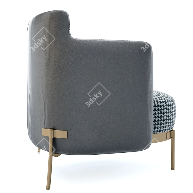 Modern Tape Armchair by Minotti 3D model image 3