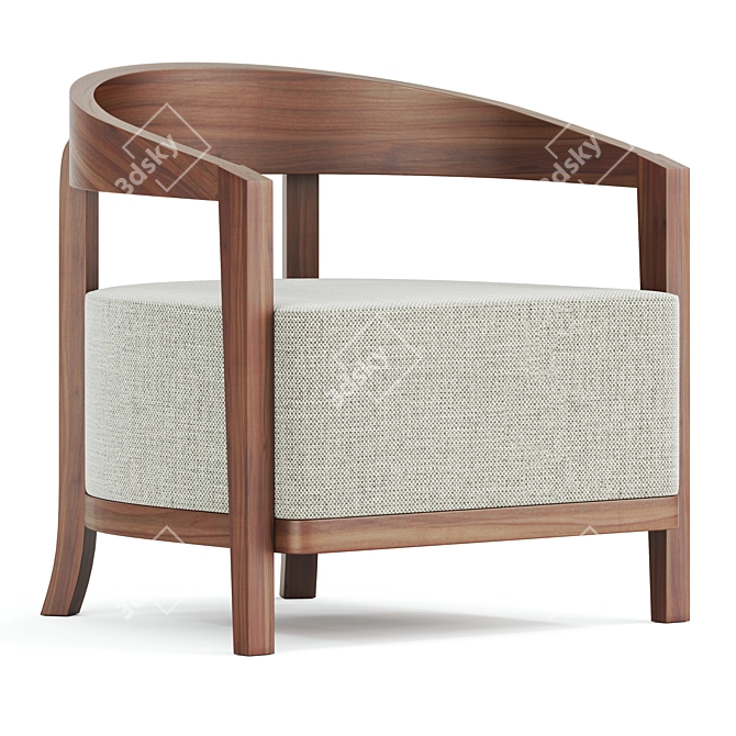 Modern Berjer Chair 2170/2184 3D model image 1