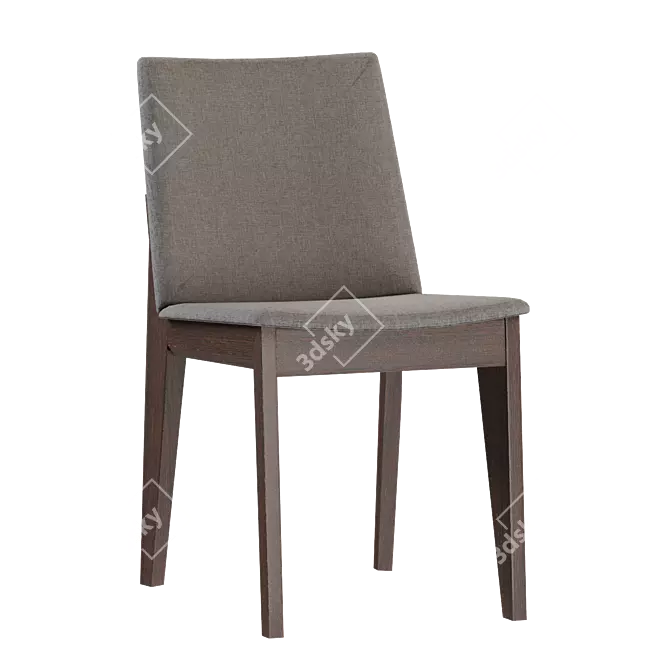 Sleek Fuchsia Dining Chair 3D model image 1