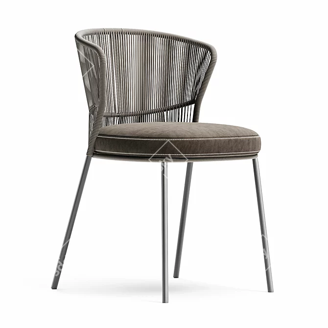 Modern Ola Chair in 4 Colors 3D model image 1