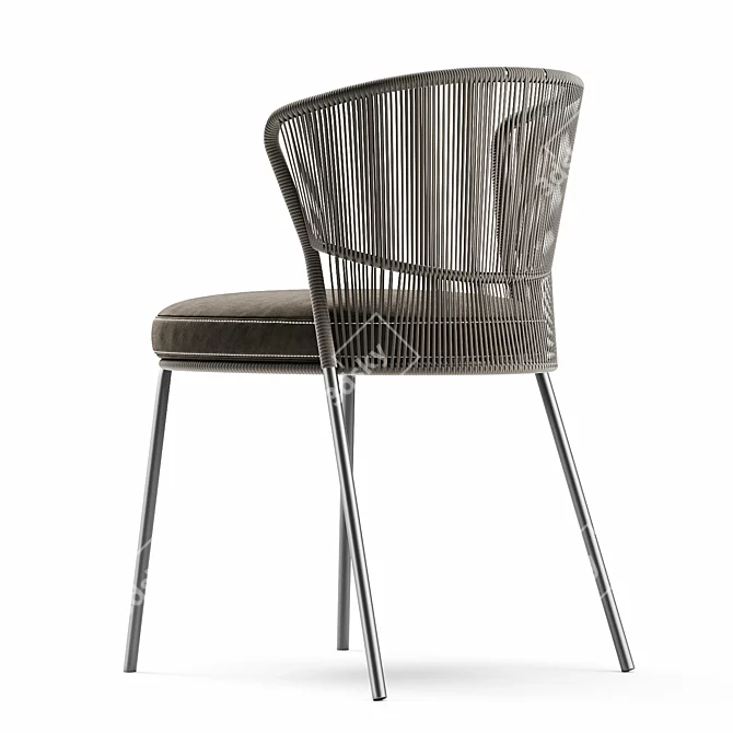 Modern Ola Chair in 4 Colors 3D model image 2