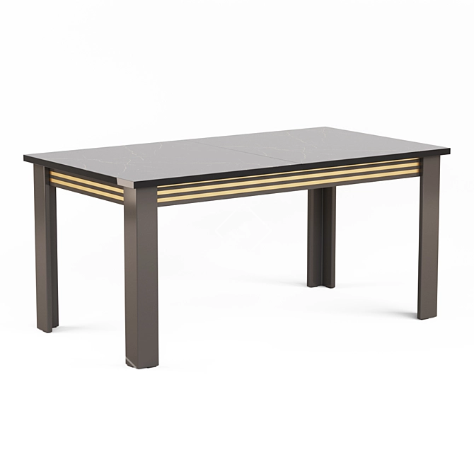 Vintage Dining Table CARLINO 3D model image 3