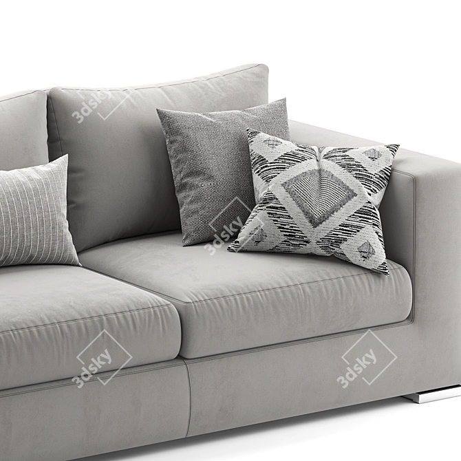 Modern Jesse Alfred Sofa Design 3D model image 2