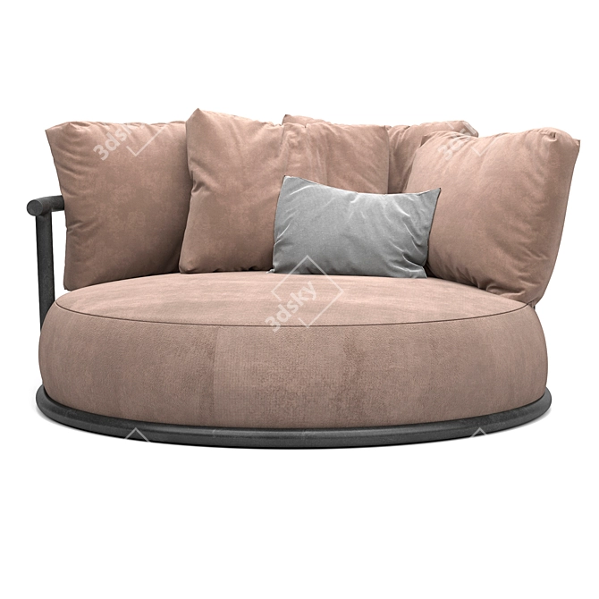 Circular FlexForm Icaro Sofa 3D model image 1